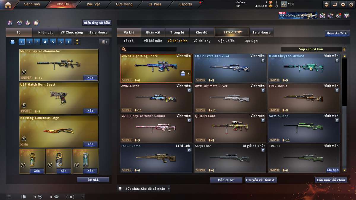 shop acc cf uy tin gia re